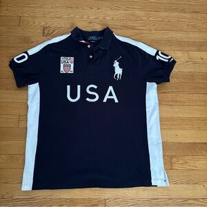 SOLD: Ralph Lauren Black and White Polo Shirt